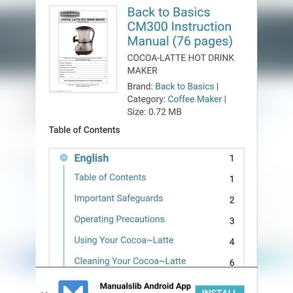 Cocoa Latte Machine Back to Basics - Picture 14 of 14